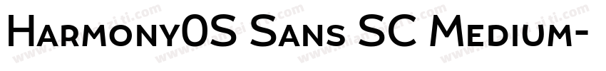 Harmony0S Sans SC Medium字体转换